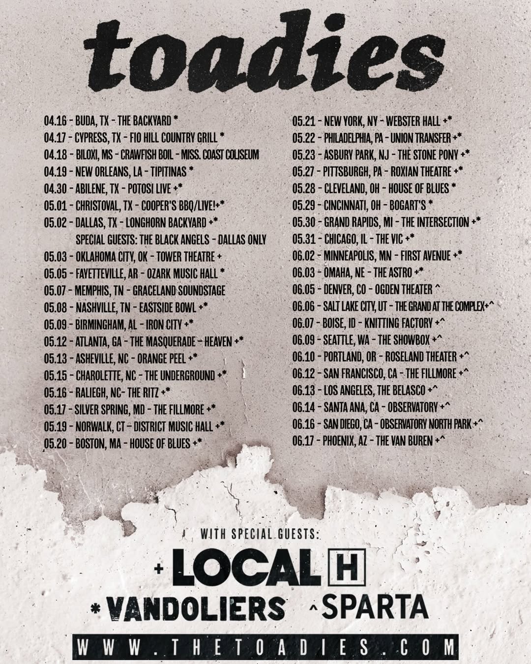 Local H The Charmer Tour Poster 2026